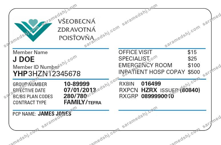 Slovakia health insurance card